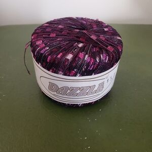 NWT Dazzle 106 Ladder Style Nylon Yarn Plum Maroon Purple Fushia